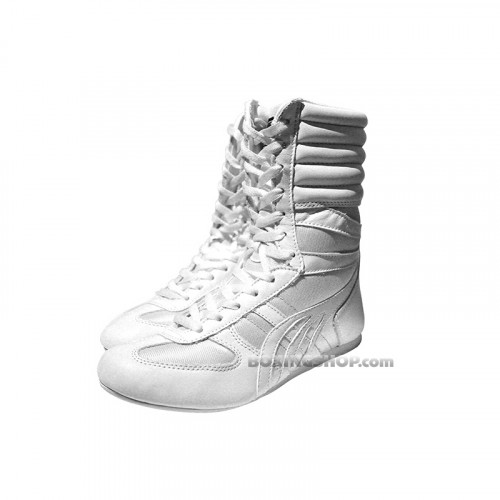 Chaussure Boxe Anglaise Montante Blanche - Champboxing