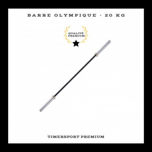 Barre Olympique 2,20 m Noir