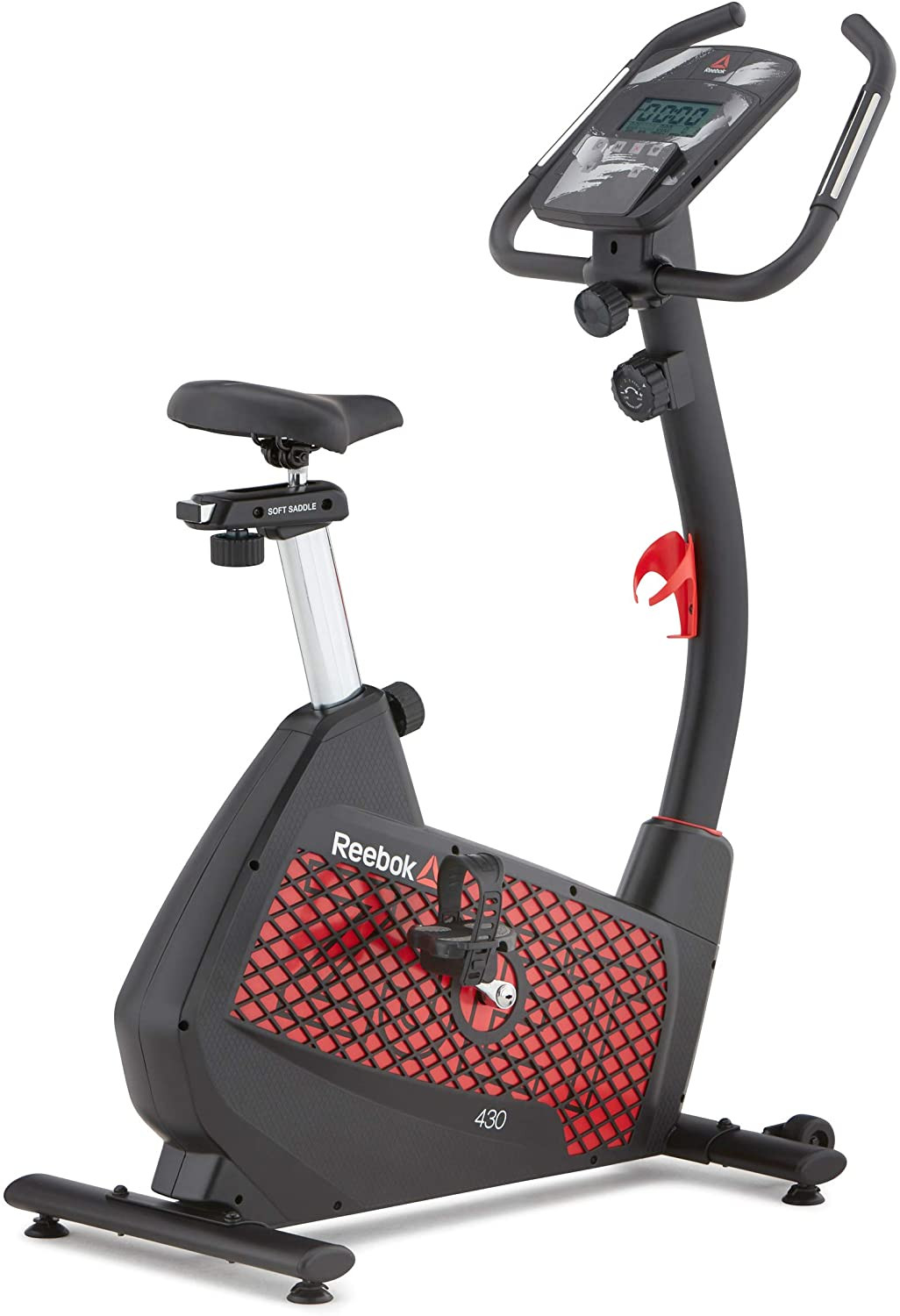 Vélo d'exercice cardio training avec console LCD et volant d