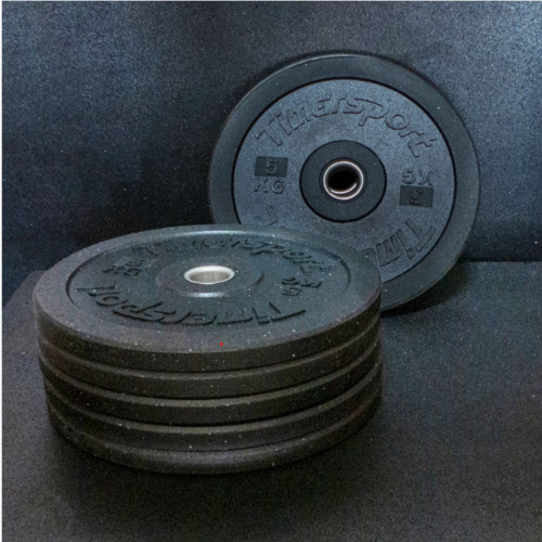 Pack disques bumpers musculation 100kg noir