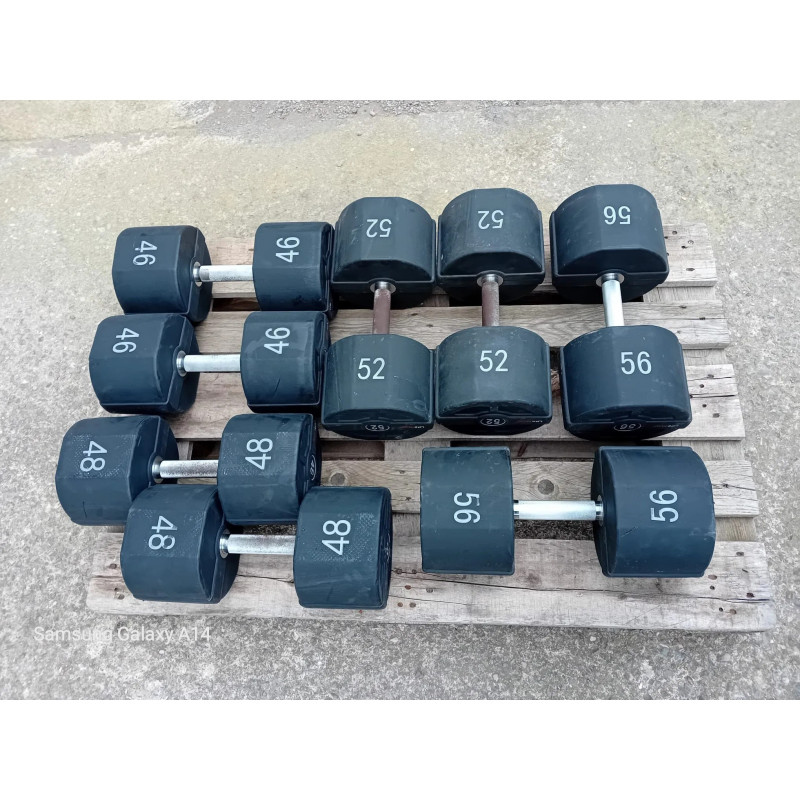 Lot d'haltères de musculation de 46 à 56kg